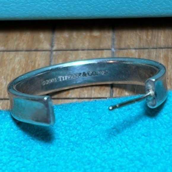 Tiffany & Co. 1837 Hoop Earring 925 Sterling Silver Single Replacement EVC 2003 - Picture 8 of 17